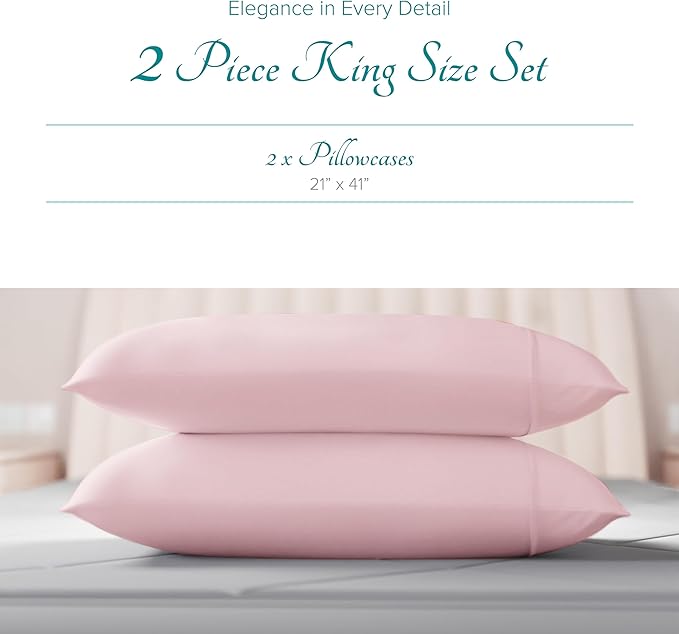 Linen Cooling Pillowcase Set - King - 2 Piece