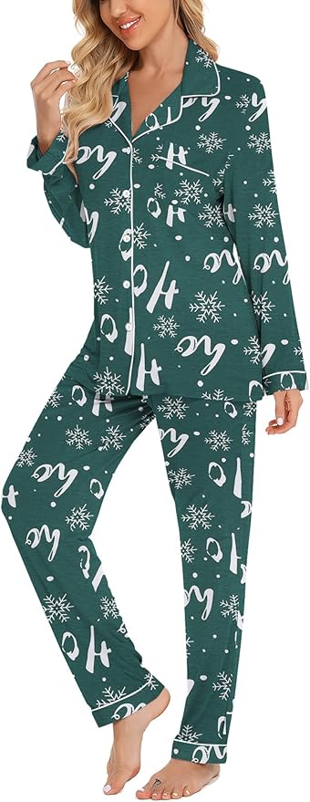 Women's Pants Pajama Set - Long Sleeve - 2 Piece