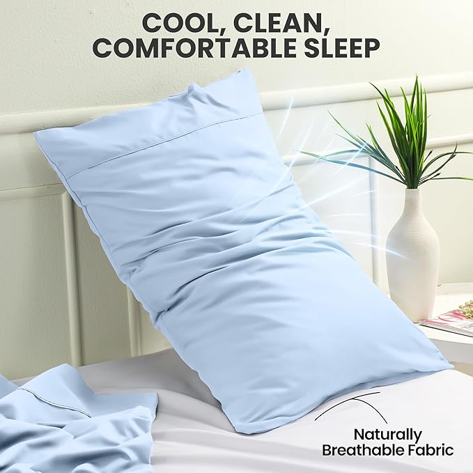 Microfiber Pillowcase Set - Queen - 20 x 30 in - 2 Pack