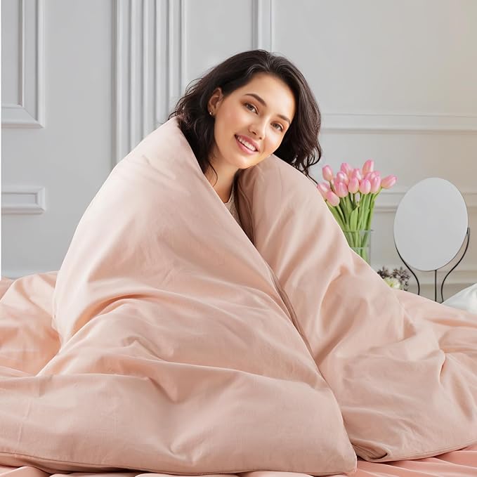 Linen Duvet Cover Set - Queen - 3 Piece