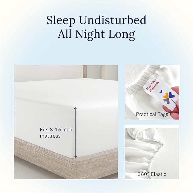 100% Cotton Fitted Sheet - King