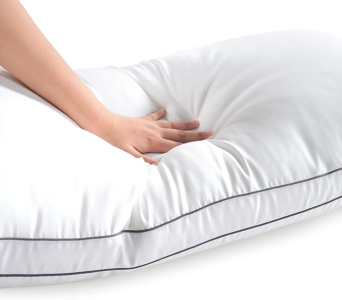 Linen Bed Pillow - Standard - 4 Piece