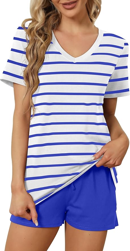 Women's Pajama Set - Short Sleeve - 2 Piece