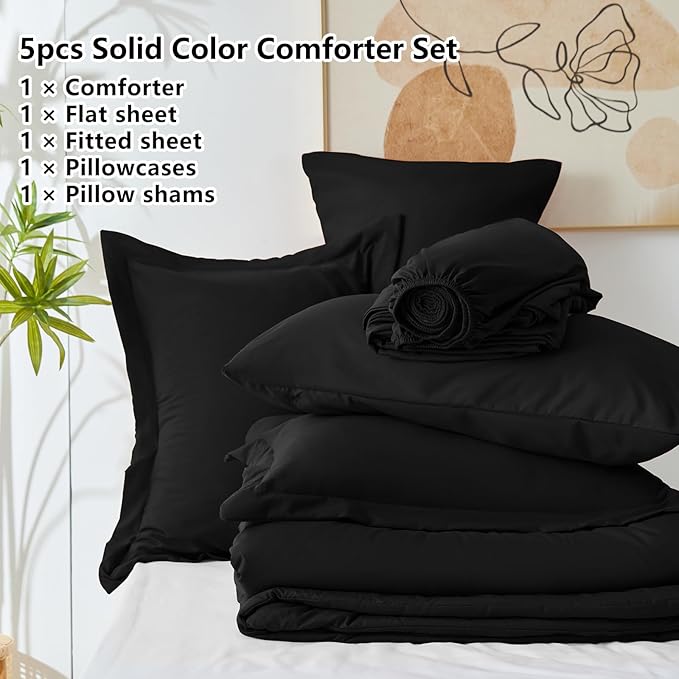 Down Alternative Comforter Set - Twin - 5 Piece