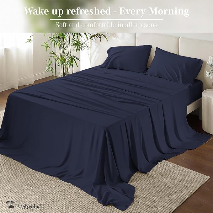 Bed Sheet Set - California King - 16 in Deep Pocket - 4 Piece