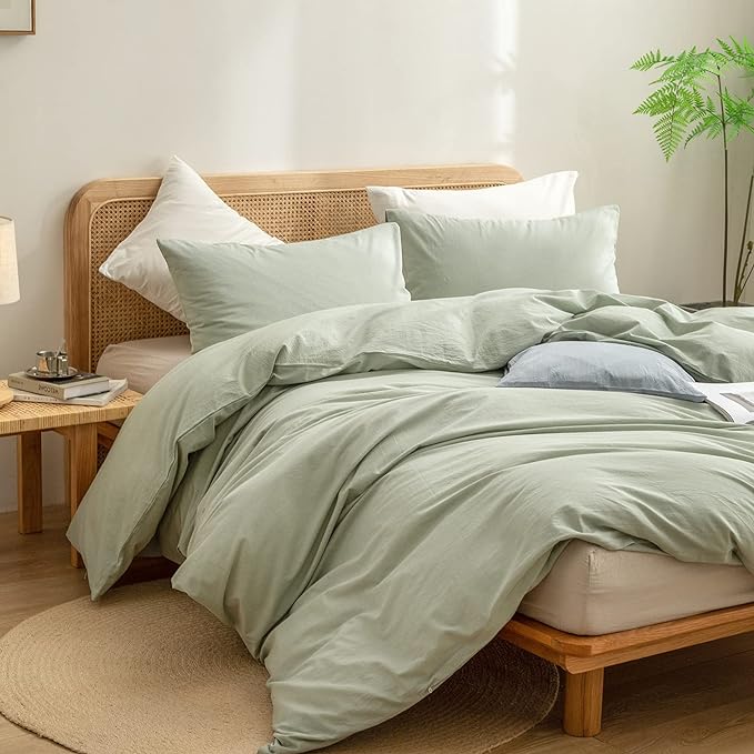 Linen Duvet Cover Set - Full - 3 Piece