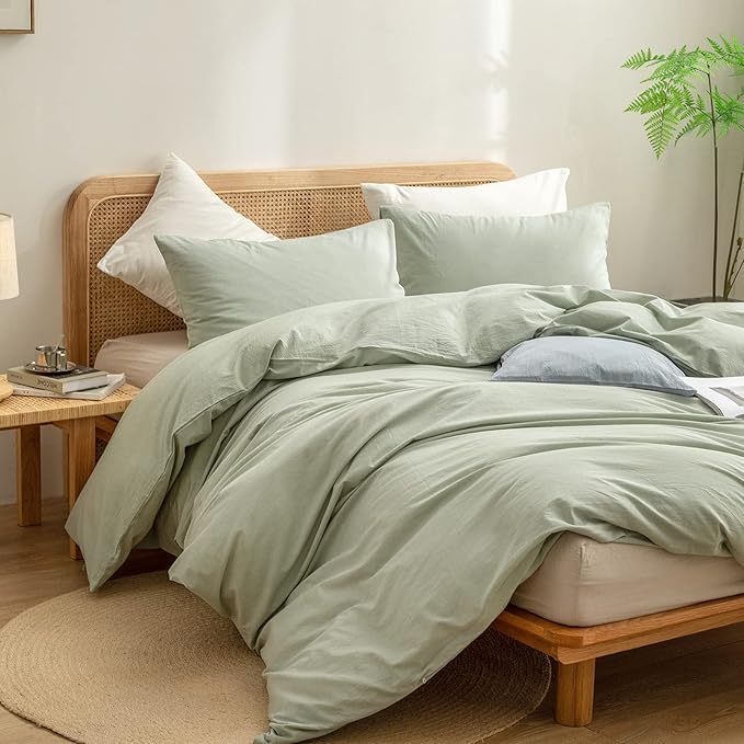 Linen Duvet Cover Set - King - 3 Piece