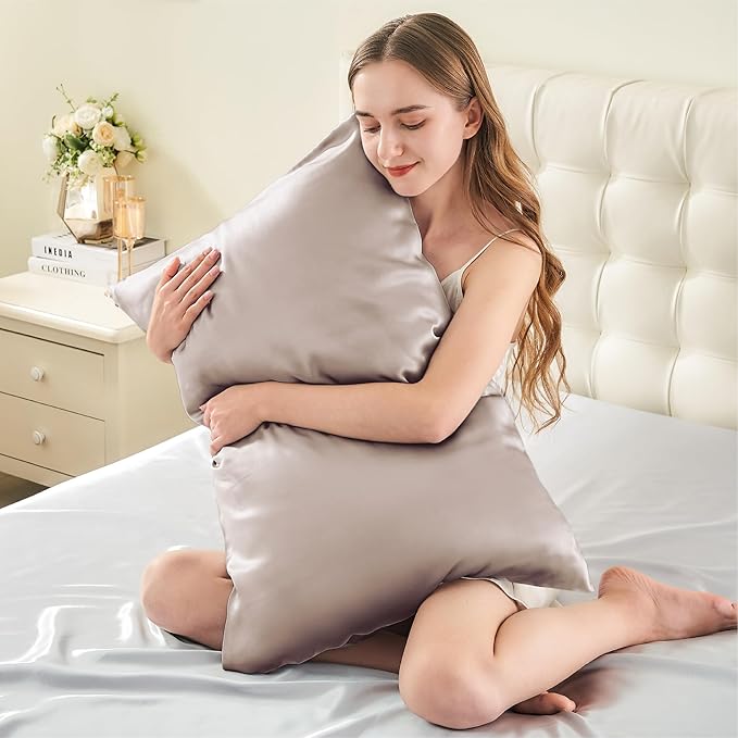 Mulberry Silk Pillowcase Set - King - 2 Pack - 2 Piece