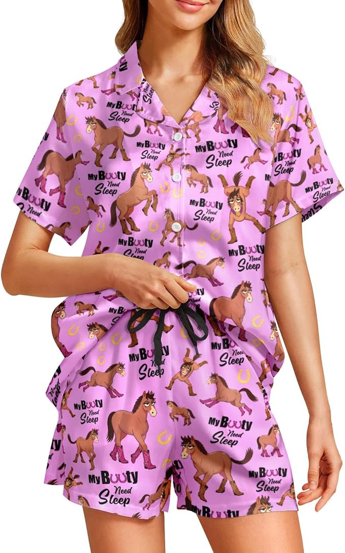 Women's Pajama Set - Short Sleeve - 2 Piece