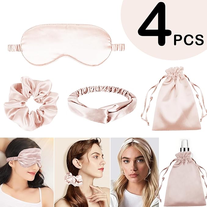 Satin Sleep Mask - 4 Piece
