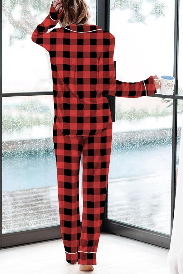Women's Pajama Set - Long Sleeve - 2 Piece