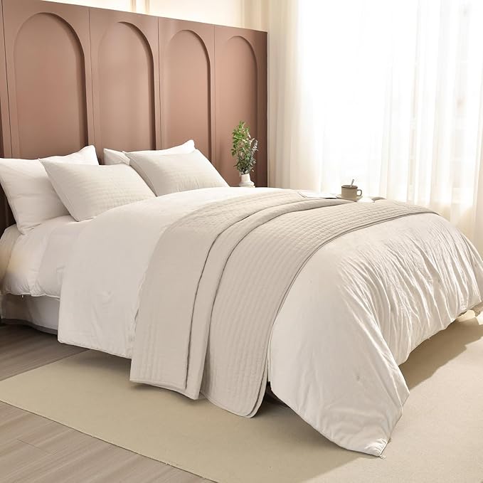 100% Cotton Bedding Set - King - 3 Piece