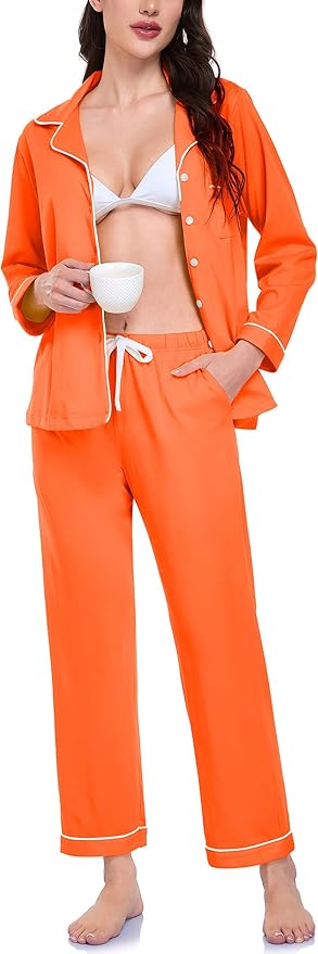 100% Cotton Pants Pajama Set - Long Sleeve - 2 Piece