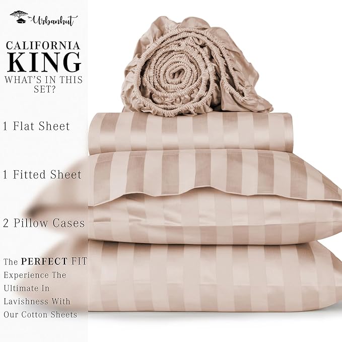 Bed Sheet Set - California King - 16 in Deep Pocket - 4 Piece