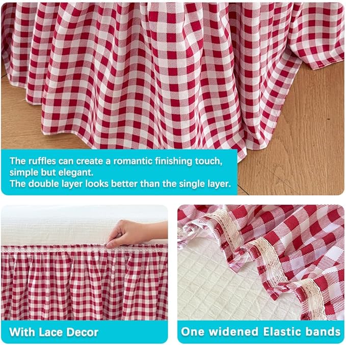 Bed Skirt - Full - 15 in Drop