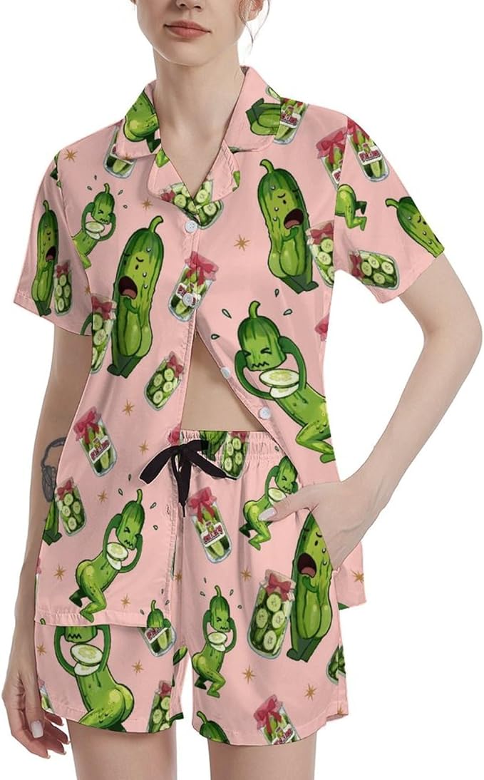 Women's Pajama Set - Short Sleeve - 2 Piece