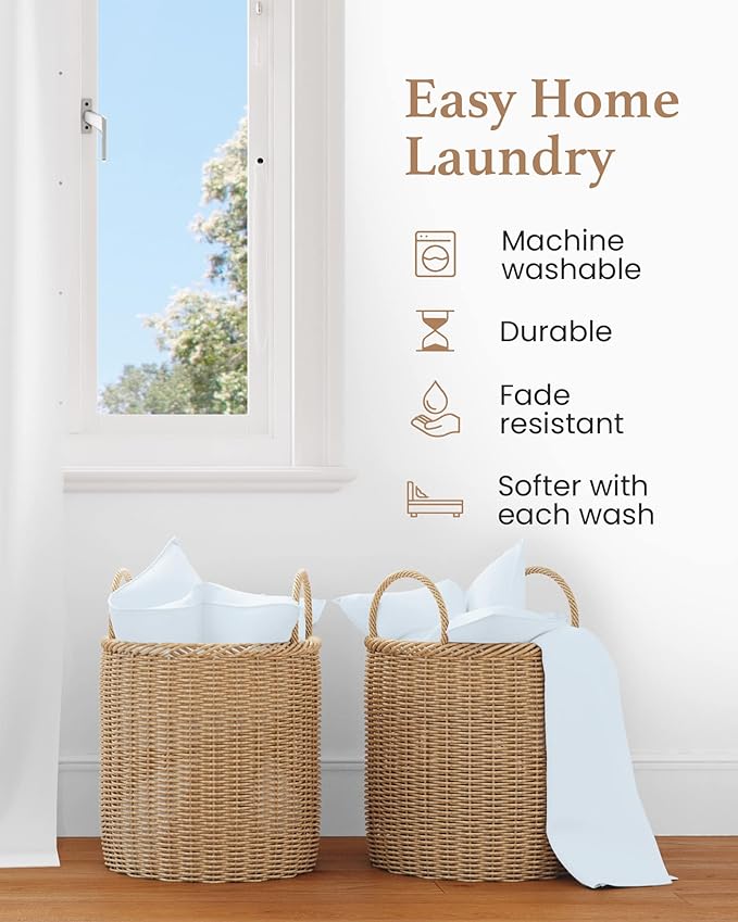 100% Cotton Bed Sheet Set - California King - 16 in Deep Pocket - 4 Piece