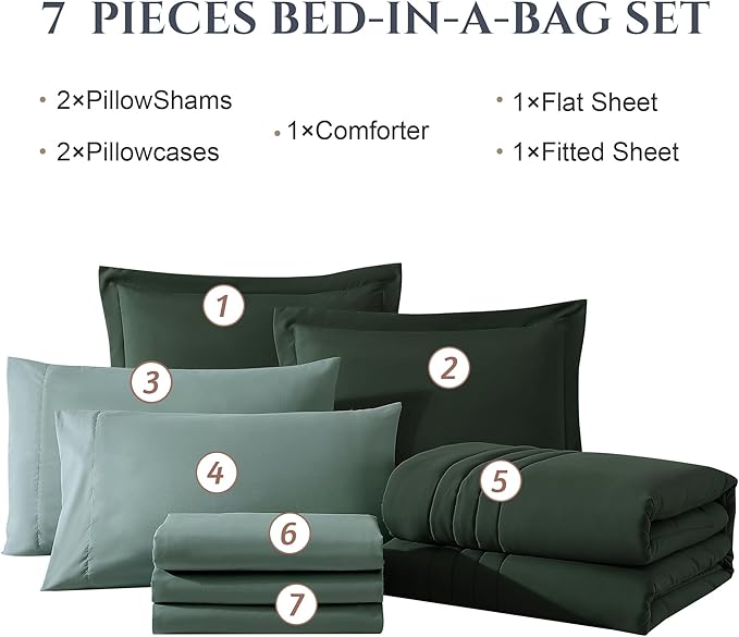 Comforter Set - King - 7 Piece