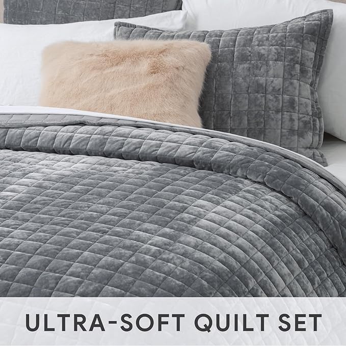 Velvet Quilt Set - Queen