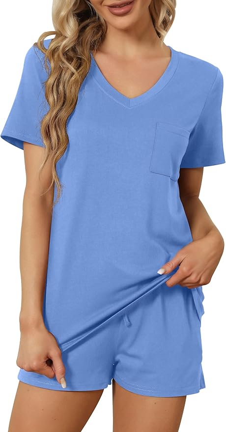 Women's Pajama Set - Short Sleeve - 2 Piece