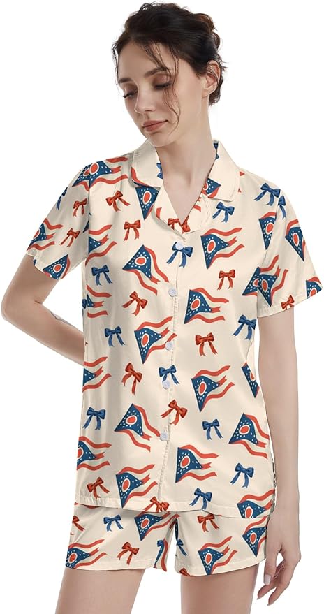 Women's Pajama Set - Short Sleeve - 2 Piece