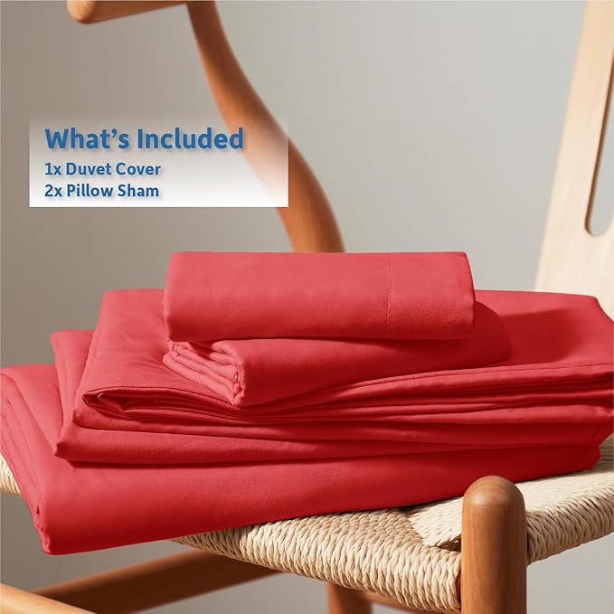 Duvet Cover Set - Full - 80 x 90 in - 3 Piece