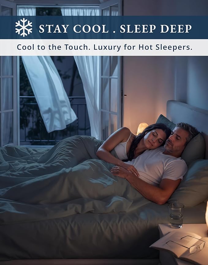 Cooling Bed Sheet Set - King - 15 in Deep Pocket