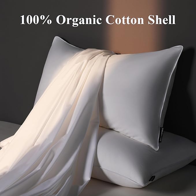 100% Cotton Bed Pillow - Standard - 2 Pack