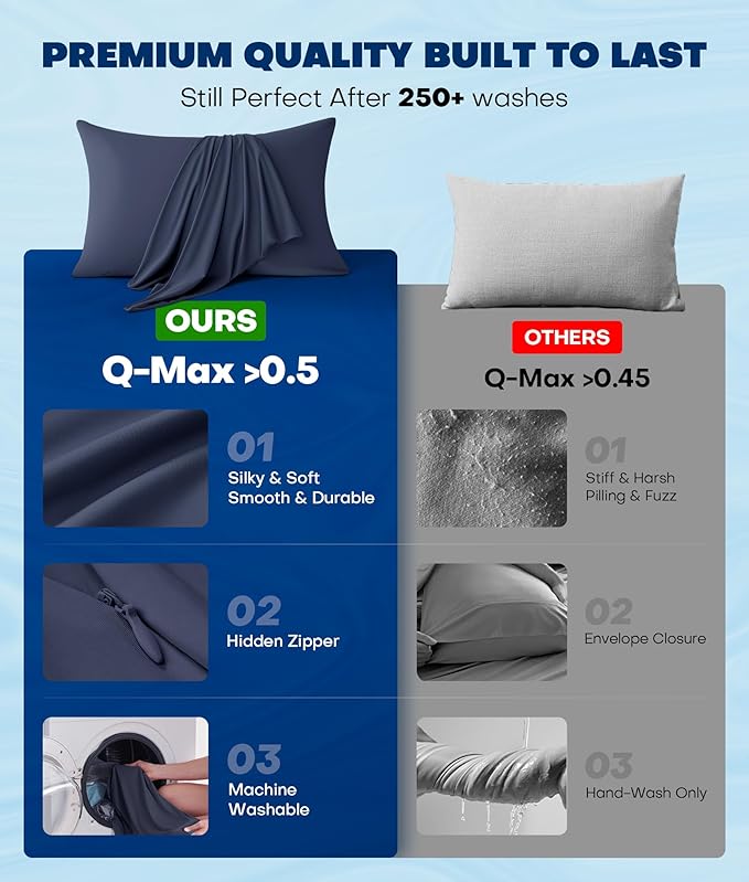 Cooling Pillowcase Set - Queen - 2 Piece