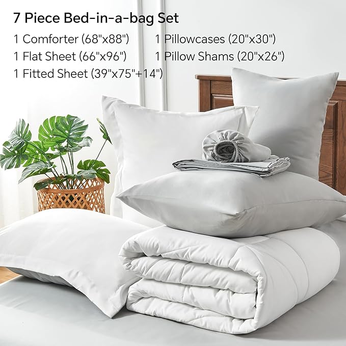 Microfiber Comforter Set - Twin - 5 Piece