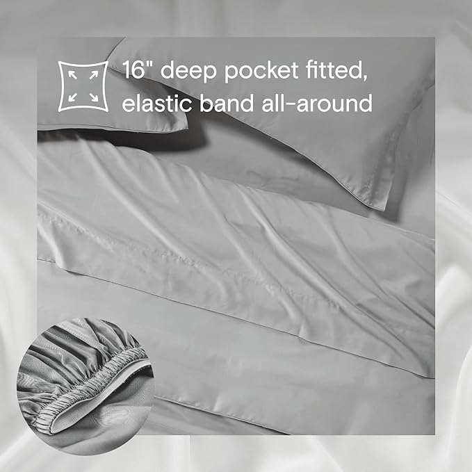 Cooling Bed Sheet Set - King - 4 Piece