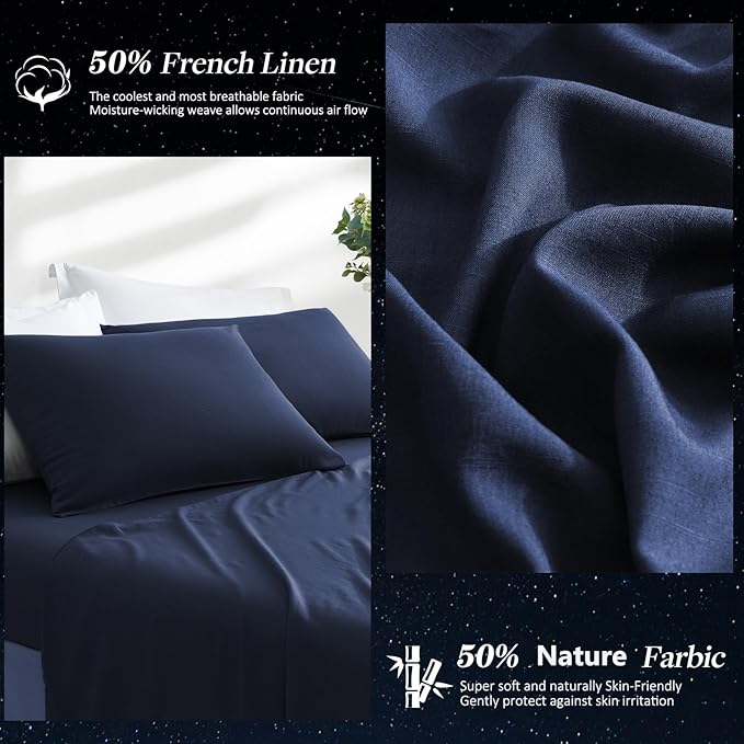 Linen Pillowcase Set - King - 2 Pack