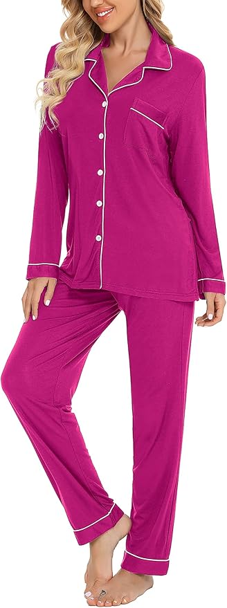 Women's Pajama Set - Long Sleeve - 2 Piece