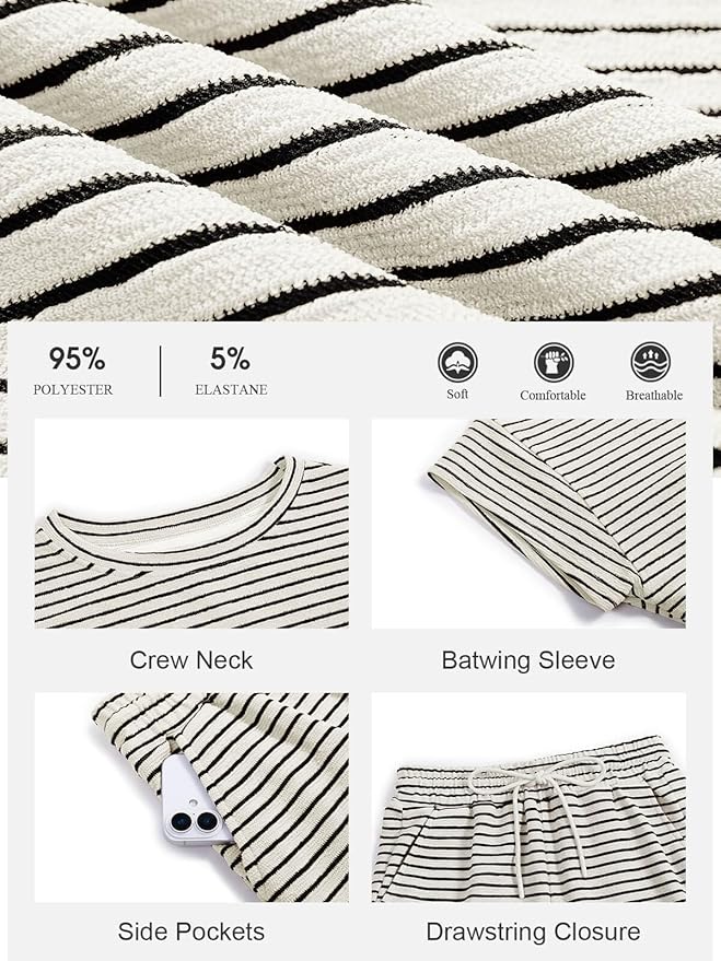 Shorts Pajama Set - Short Sleeve - 2 Piece