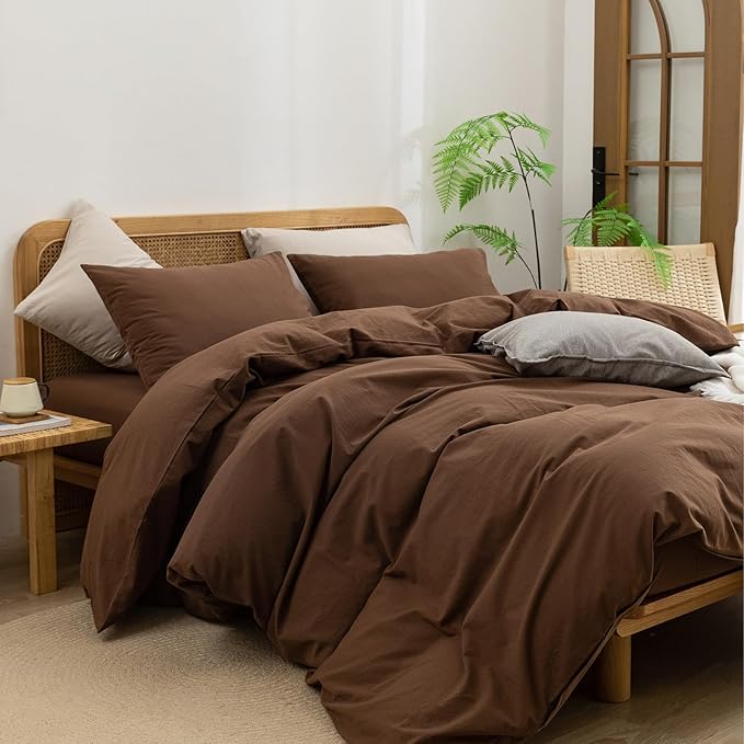 Linen Duvet Cover Set - King - 3 Piece