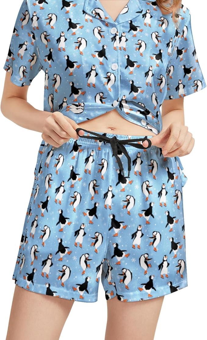 Women's Pajama Set - Short Sleeve - 2 Piece