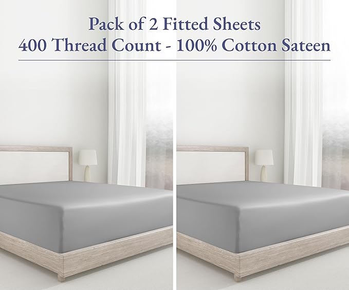 100% Cotton Fitted Sheet - Twin