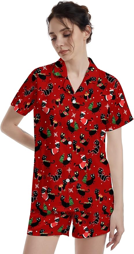 Women's Pajama Set - Short Sleeve - 2 Piece