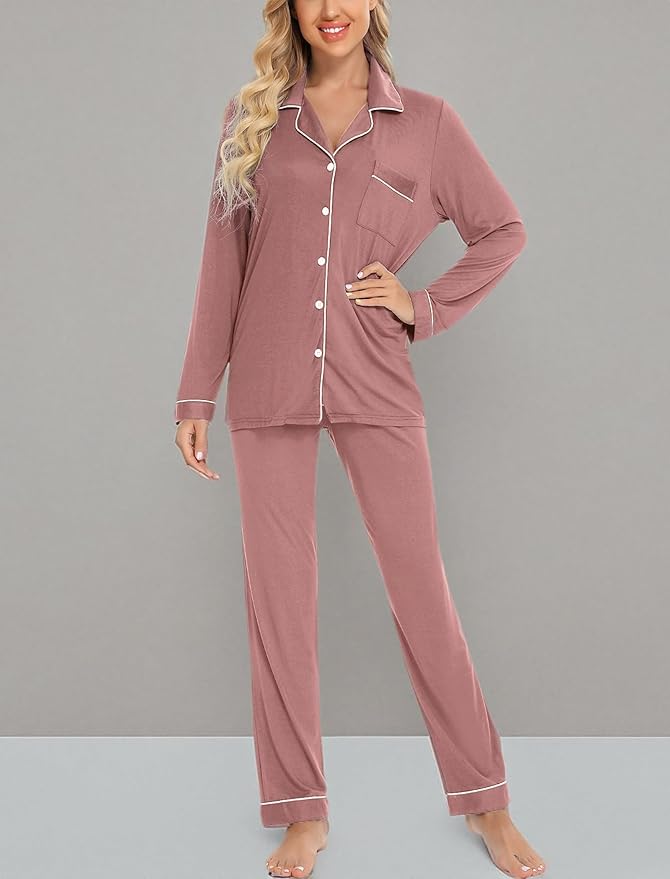 Women's Pants Pajama Set - Long Sleeve - 2 Piece
