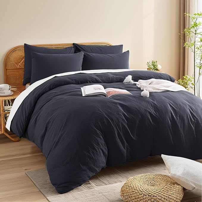 Linen Duvet Cover Set - Twin - 2 Piece