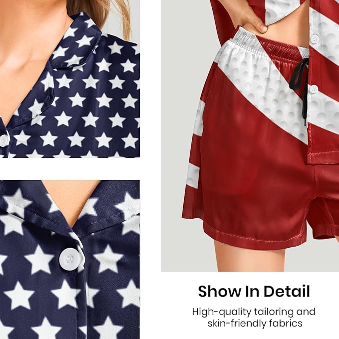 Women's Pajama Set - Short Sleeve - 2 Piece