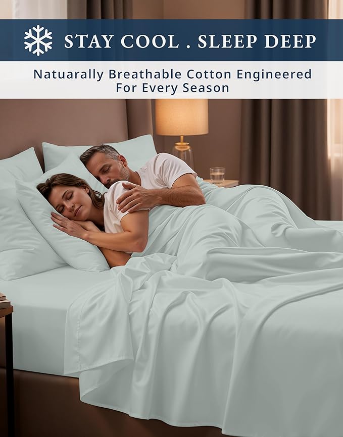 Linen Bed Sheet Set - Queen