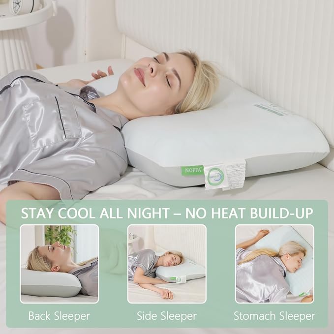 Memory Foam Cooling Bed Pillow - Standard