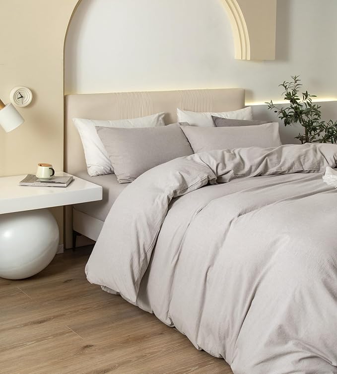 Linen Duvet Cover Set - Twin - 68 x 90 in - 2 Piece