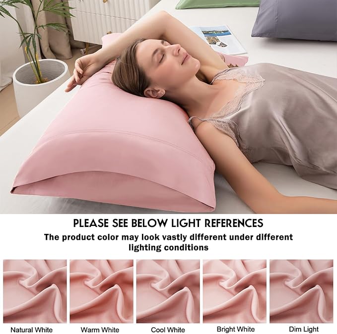 Bamboo Cooling Pillowcase Set - King - 2 Pack