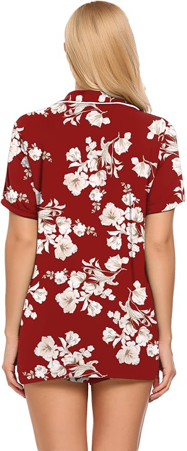 Women's Pajama Set - Short Sleeve - 2 Piece