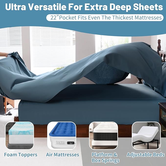 Bed Sheet Set - King - 4 Piece