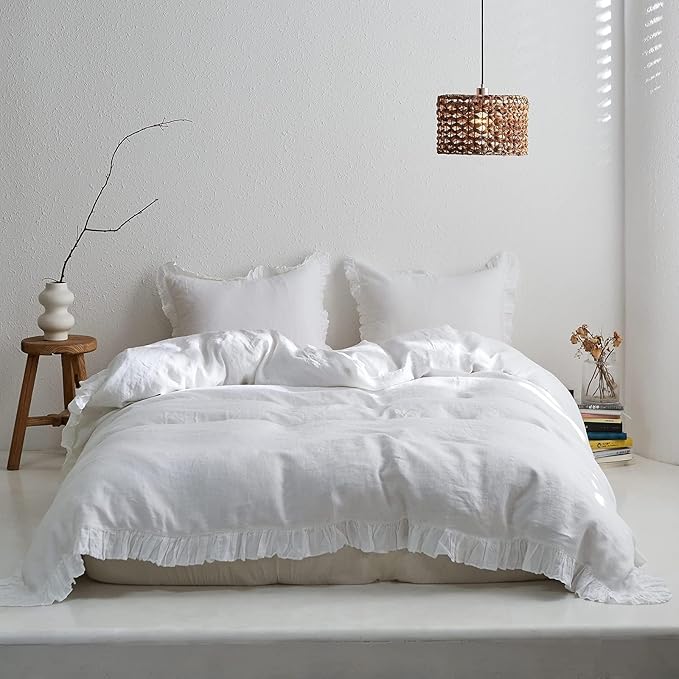 Linen Duvet Cover Set - Twin