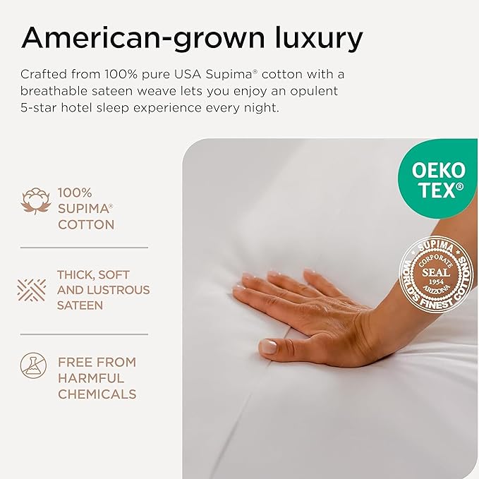 100% Cotton Bed Sheet Set - Queen - 4 Piece