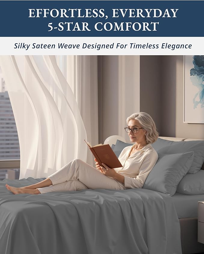 Linen Cooling Bed Sheet Set - Queen